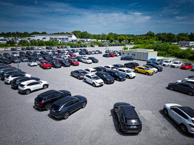 photo du centre d'occasion vu du haut