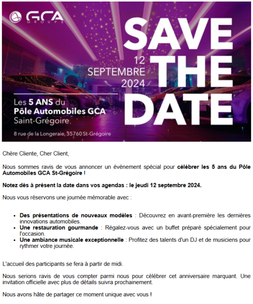 email anniversaire concessions